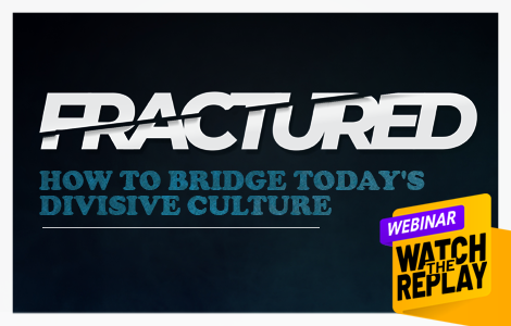 Webinar banner for Fractured - how to build bridges in a divisive culture